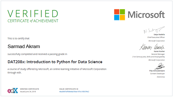 Python & Data Science Microsoft