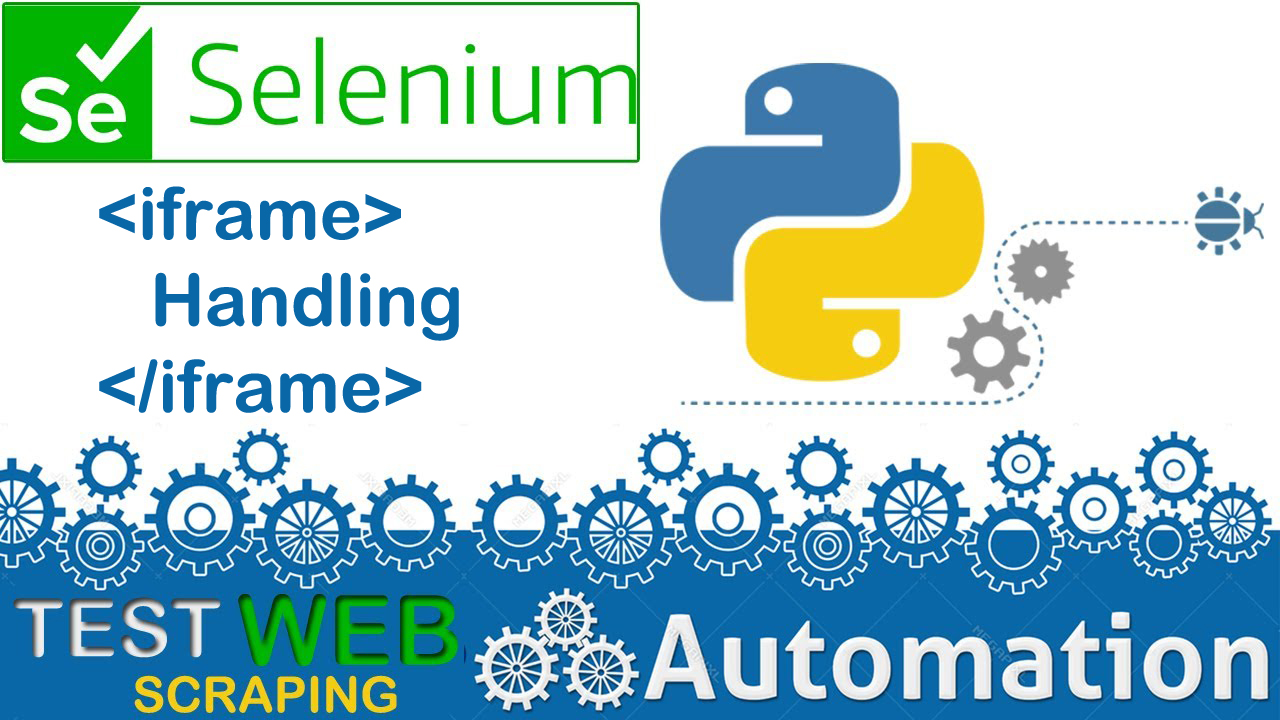 SELENIUM PYTHON FOR WEB AUTOMATION TEST AUTOMATION HOW TO HANDLE IFRAMES