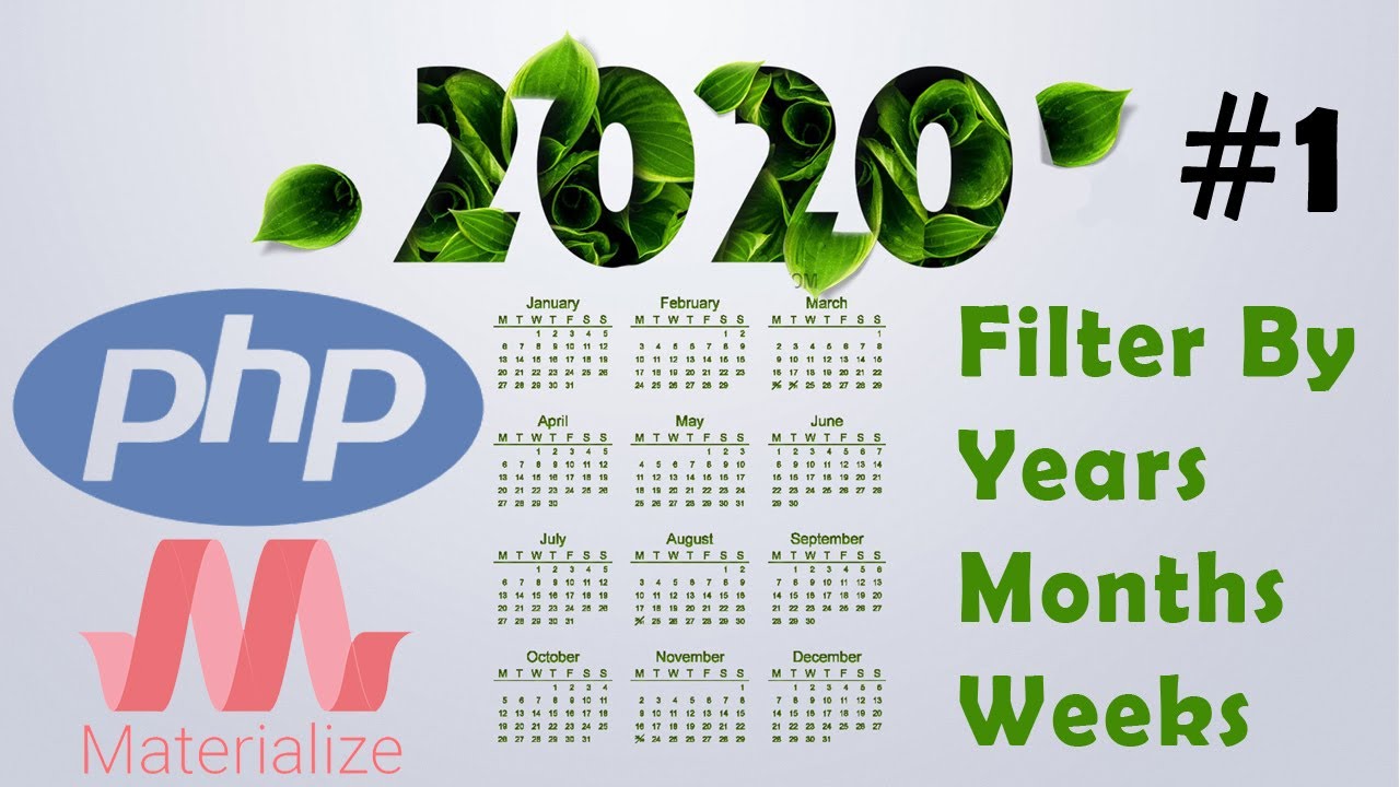 HOW TO MAKE A CALENDAR SCRIPT WITH PHP WITH FILTERS BY WEEK MONTH YEAR MATERIALIZE 1
