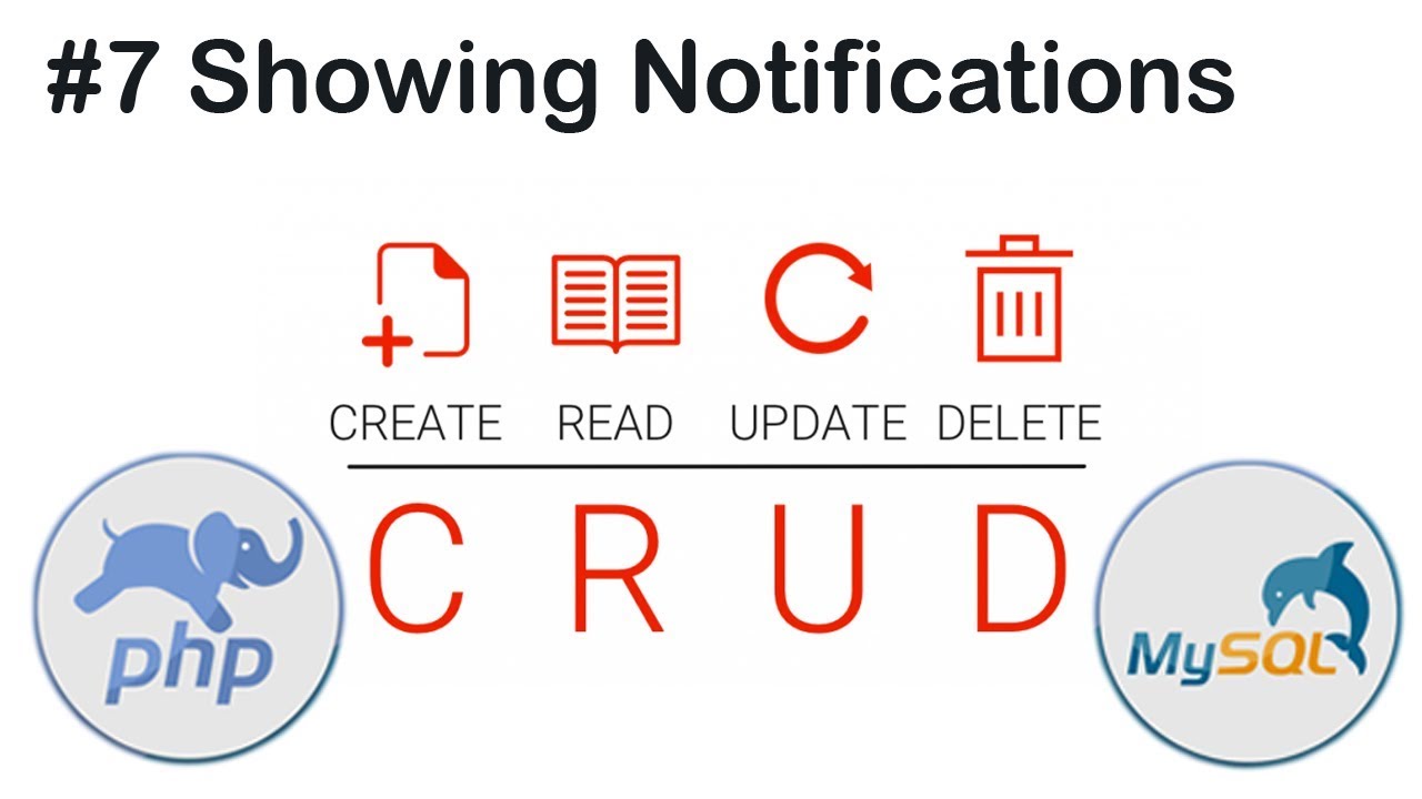 HOW TO CREATE SIMPLE CRUD APP IN PHP AND MYSQL CONTACTS APP FROM SCRATCH SHOWING NOTIFICATIONS 7