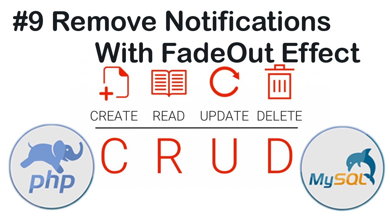 HOW TO CREATE SIMPLE CRUD APP IN PHP AND MYSQL FROM SCRATCH NOTIFICATIONS 9