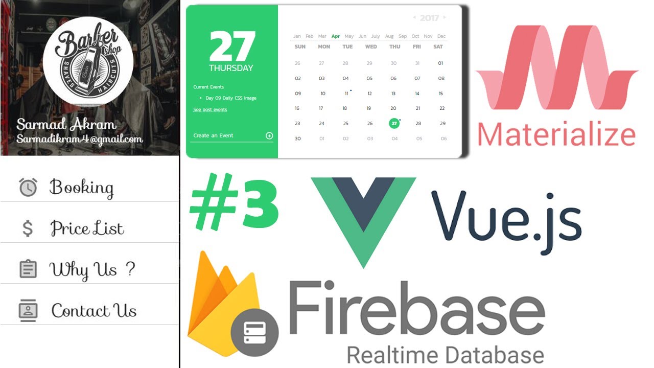 Making Reservation System Appointment Booking App Application With Vue js Firebase And Materialize 3